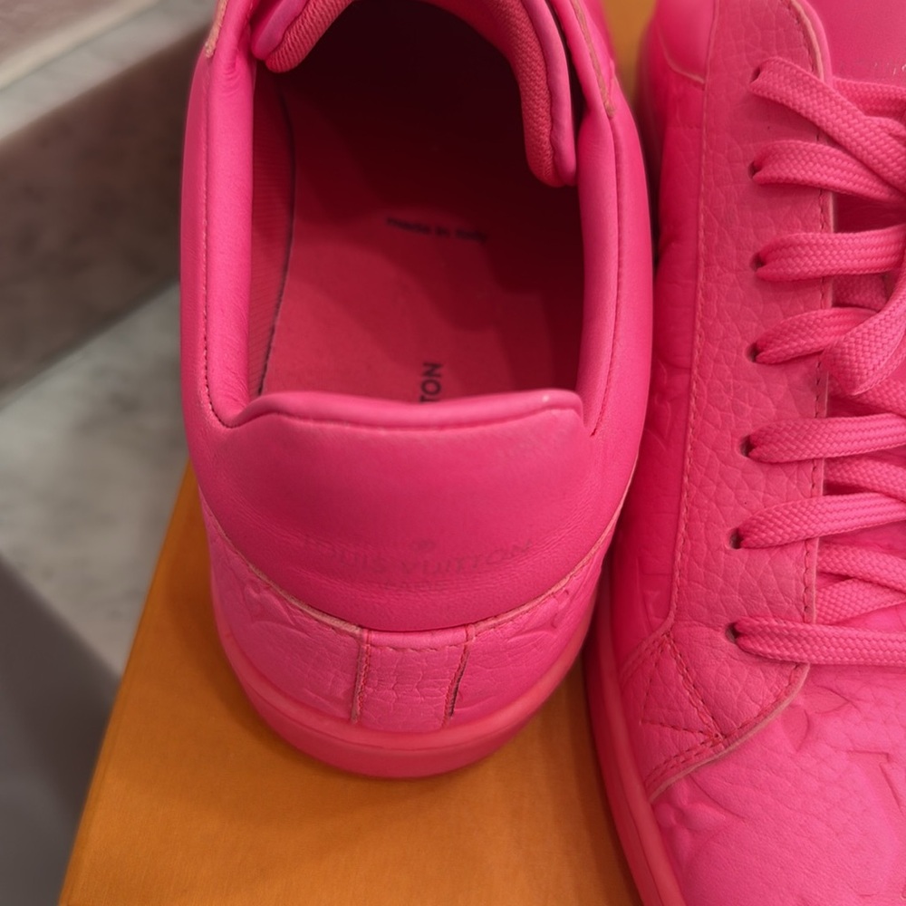 Louis Vuitton Men’s hot Pink Sneakers - Picture 8 of 9